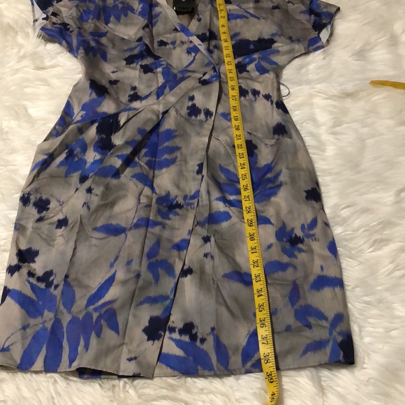 Hugo Boss Delara2 Gray wrap dress size 4 Made in Bulgaria - Picture 5 of 10